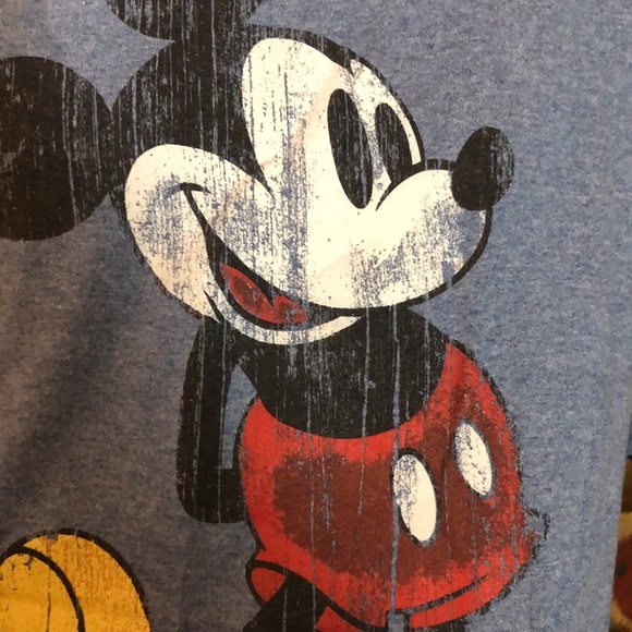 DISNEY size XLarge Mickey Mouse
Round Neck Ringer Tee InPark Authentic blue EUC - Picture 2 of 15